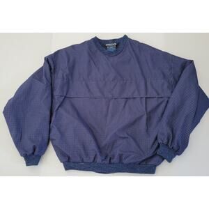 Sunderland of Scotland Waterproof Breathable Windbreaker Golf Pullover Blue L